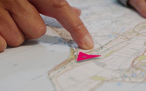 Ordnance Survey brand page video carousel
